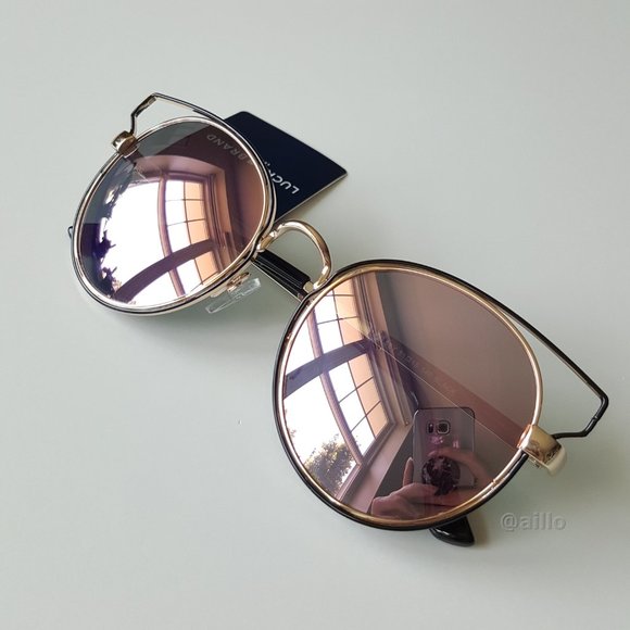 Lucky ? Brand KELSEY BLACK Round Sunglasses main image 7